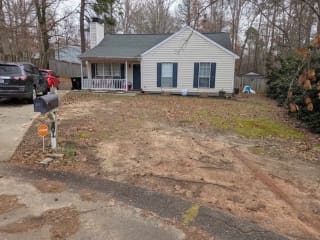 Landscape area before install work